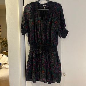 Roberta Roller Rabbit Smocked Rhone Fiorella mini dress XL